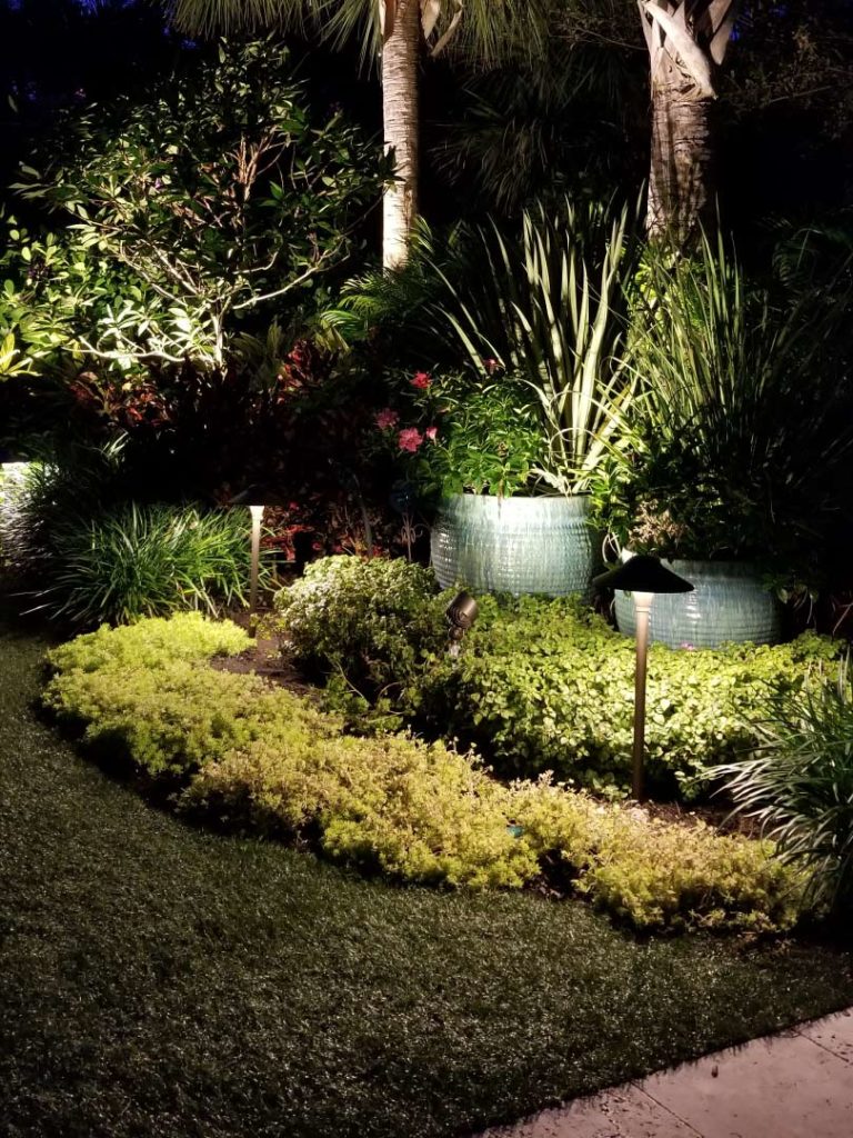 William Sample Landscape Lighting Residential Property Garden view