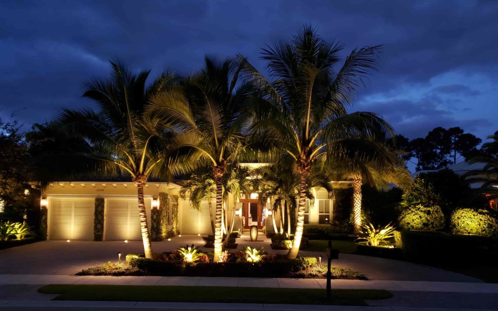 William Sample Landscape Lighting Residential Property Outside view